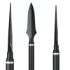 Darts toparchery 6/12/24pcs Carbon Steel Arrowheads Sports bågskytte pilar som jagar Halberd Arrow 200 kornfasta pilspetsar