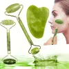 Massager Jade Roller, Jade Stone Massager, Natural Stone Facial Massage, Scraping, Facial Eye and Neck Hiscare Set