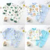 Pulls coton soft bébé garçons sous-vêtements automne vêtements de maison pour enfants imprimées dessin animé vêtements pour enfants baby-leisure wear tenues