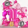 Party Decoration 129Pcs Pink Balloon Garland Arch Kit Girl Balloons For Princess Theme Decorations Baby Shower Birthday Decor