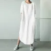 Pillows Linen Loose Maternity Tops Dresses for Pregnant Women Pleated Short Sleeve Dress Vestidos Outfits Pregnancy Clothing Plus Size