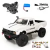 Electric/RC Car WPL C24 Upgrade C24-1 1 16 RC Car 4WD Radio Control Off-Road Mini Car RTR KIT Rock Crawler Electric Buggy Moving Machine 240424