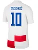 Croatie Soccer Jersey 2024 Euro Cup Nouveau 2025 Croatie National Team 24 25 Kit de football Kit Kid Kit Home White Away Blue Men Uniform Modric Kovacic Pasalic Perisic