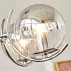 Lustres concepteurs chrome lustre LED vintage lampe en verre cuisine salon salon restauration table à manger mate