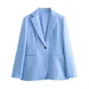 ZAR * Spring Product Women Casual Single Button Suit Płaszcz Prosty nogawki Zestaw KOMP 240421