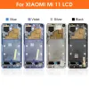 Bildschirme 6,81 "Super Amoled für Xiaomi Mi 11 MI11 LCD -Anzeige -Touchsbildschirm Digitalisierer für Xiaomi M2011K2C M2011K2G LCD mit Frame