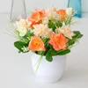 Decorative Flowers Eternal Plastic Bookshelf Table Artificial Flower Pot Not Brittle Home Decor Imitation Potted For Yard