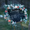 PARTY JOY 17M Silk Rose Peony Garland Artificial Flowers Eucalyptus Leaves Vines Plants for Wedding Arch Doorways Table Decor 240422