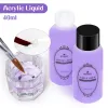 Flüssigkeiten Mtssii 40 ml Acrylflüssigkeit Monomer für Nägel Kunst Carving -Streckung Dippulver Nagel Acrylkristall Flüssigkeit Maniküre Werkzeug