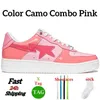 Ontwerper Casual schoenen platform sneakers blauw oranje camo groene pastel roze patent leer groen zwart wit platform voor mannen dames bapestarsk8 trainers joggen