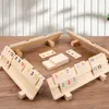 Numéro Split Permutation Operation Funny Wooden Party Mathematical Board Game Digital Flip Puzzle Toy