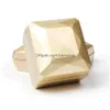 Ny Gold Wrap Gift Fashion White Red Rose Ring Pendant Box smycken Display LED Gummi målning smycken H234 Drop Delivery Home Gar Dhikd