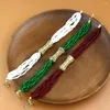 Charm Braceletts Sonnenspikemes Algerien Marokkanische Perlen Armband für Wowen Gold Farbe Braut Hochzeit Schmuck handgefertigtes Kristall Kinder Geschenk