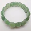 Strand Natural Green aventuturine Stone Gem Beads Bears Bracelet 8 -дюймовые украшения для подарка G004