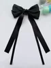 Fashion Girls Double Bows Hairpins Ins Kids Satin Bow Long Ribbon Hair Clip Children Princess Accessoires S1343