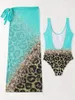 Swimwear femminile 2024 SEXY Leopard Stampa un costume da bagno con un pezzo e costumi da bagno monochini in spiaggia in costume da bagno estate