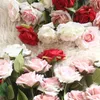 Fiori decorativi artificiale Rosa rosa rosa rosa rosa casa decorazione matrimoniale bouquet bouquet falsa ghirlanda di ghirlanda di seta piante