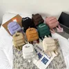 Rucksack personalisierte Frauen Corduroy -Geldbörse Cabrio Lady Casual Daypack benutzerdefinierte Namensreisen kleine Schulwechseltaschen