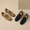 Casual Shoes Fedonas Retro Women Pumps Round Toe Low Heels Working Woman Spring Summer äkta läderkontor Lady Loafers