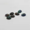 Kamienie 5 mm*7 mm naturalny obróbki czarny opal luźny kamień do biżuterii wytwarzający hurtowy czarny kamień szlachetny