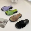 Hausschuhe Retro -Plattform Slipper Frauen auf Flip Flop Schuhe Strandkeile Sandalen Weibliche Quasten Outdoor Partyrutschen Sandalien muje