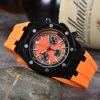 Мужские часы -дизайнер роскошные высококачественные a Quartz Watches Watch Oak Hexagon Bezel Man Lady Brand. Календарь календарь календарь резиновые ремешки.