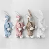 Hemden Winterbaby Rompers Neugeborene Jungen Mädchen Kleider Kaninchen Ohr Kapuze -Jumpsuit Säugling Kostüm Fleece Dicke Jungen Strampler Pamas
