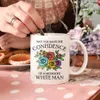 自信のあるマグカップがありますように面白い花の格言コーヒーカップコーヒーウェアティームゲンフレンドギフトホームデカールミルクドリンクウェア240418