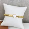 Strängar kkbead armband 18 k guldpläterade pärlor matchande armband par hjärtsmycken för kvinnor vattentäta pulseras mujer