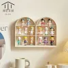 Bins Wallmontered Doll Blind Box Storage Box Plastic Creative Bubble Mart Handmade Showcase Action Figurer Lagring Display Stand Stand Stand Stand Stand