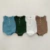 One-Pieces Baby Infant Newborn Girls&boys Comfort Button Sleeveless Romper Jumpsuit Bodysuit Summer Clothes