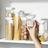 Opslagflessen 500/800/1300/1800 ml Voedselcontainers Keuken Transparante korrels afgedichte doos Melkpoeder Multigrain tank