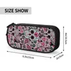 Sugar Skull Pencil Case Face Art Pen Box Bag Girl Chłopiec