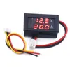 2024 DC 0-100V 10A Digitale voltmeter Ammeter Dual Display Detage Detector Stroommeter Paneel Amp Volt-meter 0,28 "Roodblauw Ledfor Spanningsstroommeter