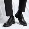 Casual Shoes Lace-Up Leather Men's Classic Men Wedding Dress Man Comfort Oxfords Shoe