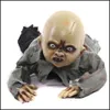 Décoration Baby Cling Party Animated Zombie Scary Ghost Babies Doll Haunted Halloween Decor Props Supplies Y201006 DROP DIVRI une