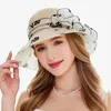 Chapéus largos de aba larga solar para homens, vestido de verão folhas chapéu de flor de folhas de noiva Sun Beach Caps