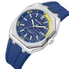 Montre-bracelets Aocasdiy Fashion Sport Watches for Men Silicone Strap Wristwatch Date Imperproof Chronograph Quartz Watch Men Clock Reloj Hombre 240423