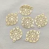 Halsband Ny ankomst! 24x18mm 100 st mässing Charm Flower Connectors för handgjorda halsband/örhängen DIY -delar, smycken Fyndkomponenter