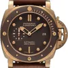 Moda luksusowy Penarrei Watch Designer Box Certyfikat Stealth Series Brązowy automatyczny mechanik dla mężczyzn PAM00968