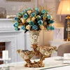 Vases European Vase Ornaments Dining Table Multi-Fonctional Flower Arrangement Flower Room Retro Decoration TV Cabinet Arrangem