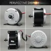 Part Brushed Motor 36v 350w Electric Bicycle Scooter 24V 250W DC Brush Motor for Ebike Mini Motorcycle Folding MY1016