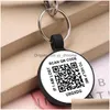 Dog Apparel Silent Sile QR Código de identificação Pet Tags - Online Perfil Scan Receber e -mail de alerta de localização instantânea para entrega de colar