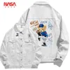 NASA Co Brand Denim Jackets voor heren lente en herfstseizoen nieuw modemerk paar losse casual jas voor dames top lente jkl