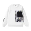 Polos Unisexe CP Sweat à capuche Patchwork Patchwork Pullor Oversize Streetwear Style