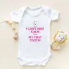 One-Pieces I Got My First Tooth Print Short Sleeve Baby Romper Infant Newborn Bodysuits Cotton Boys Girls Jumpsuit Outfits Onesies Clothes