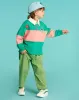 シャツBebeブランド2023春の韓国の子供の男の子スウェットシャツ子供綿プリントカジュアルパーカープルオーバーベイビーパンツ服の女の子