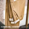 Men's Pants Maden American Casual Large Pockets Cargo Cotton Khaki Tapered Straight Work Trousers Brand Clothing