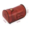 Сумки Tourbon Vintage Mini Portable Golf Ball Back Holder держит 2 шара Divot Dortle Doterder Devite Leather Leath