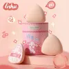 Puff lishu 3st air cushion foundation puff super mjuk äter inte pulver makeup mixer marshmallow svamp våt och torr dubbel användning